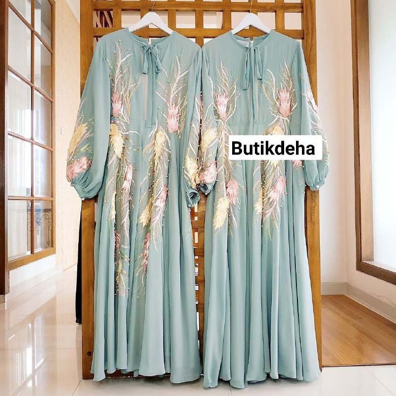 gamis brokat terbaru